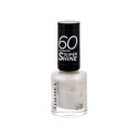 Rimmel London 60 Seconds, Super Shine, nagų lakas moterims, 8ml, (730 Silver Bullet)