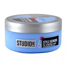 L´Oréal Paris Studio Line Style Rework, Out Of Bed Fibre Cream, plaukų želė moterims, 150ml