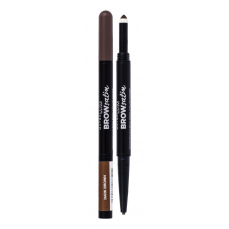 Maybelline Brow Satin, antakių kontūrų pieštukas moterims, 0,71g, (Dark Brown)