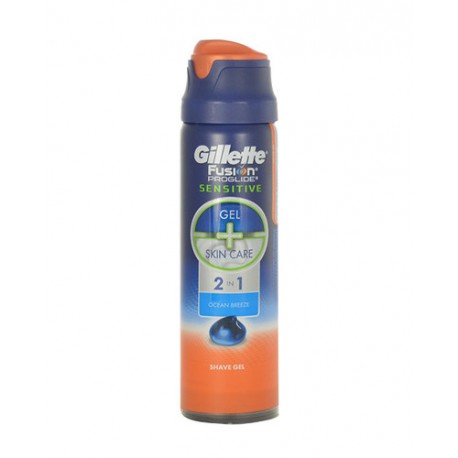 Gillette Fusion Proglide Sensitive, 2in1 Ocean Breeze, skutimosi želė vyrams, 170ml