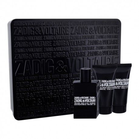 Zadig & Voltaire This is Him!, rinkinys tualetinis vanduo vyrams, (EDT 50 ml + dušo želė 2x 50