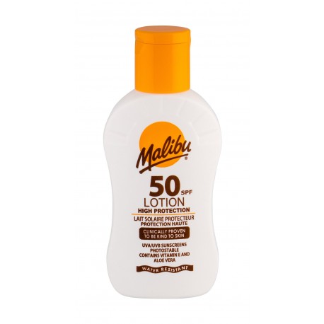 Malibu Lotion, SPF 50, Sun kūno losjonas moterims ir vyrams, 100ml