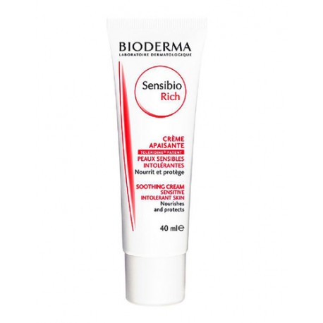 BIODERMA Sensibio, Rich Soothing Cream, dieninis kremas moterims, 40ml