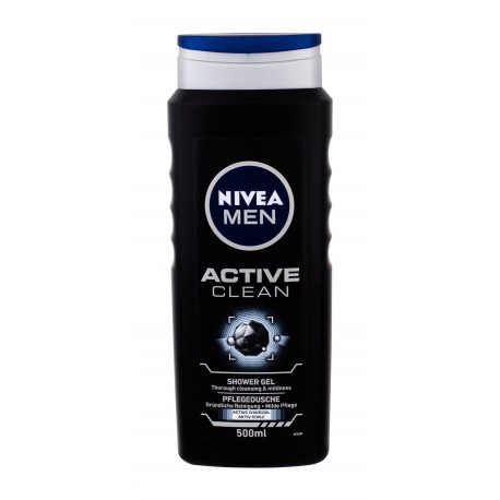 Nivea Men Active Clean, dušo želė vyrams, 500ml