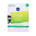 Nivea Urban Skin Detox, 10 Minutes Sheet Mask, veido kaukė moterims, 1pc