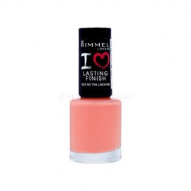 Rimmel London I Love Lasting Finish nagų lakas, kosmetika moterims, 8ml, (605 Keep Calm & Party)