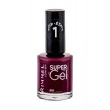 Rimmel London Super Gel, STEP1, nagų lakas moterims, 12ml, (050 Fatal Fling)