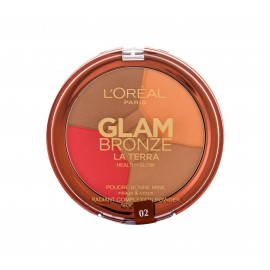 L´Oréal Paris Glam Bronze, La Terra Healthy Glow, bronzantas moterims, 6g, (02 Medium Speranza)