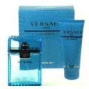 Versace Man Eau Fraiche, rinkinys tualetinis vanduo vyrams, (EDT 100ml + 100ml dušo želė)