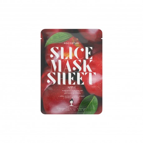 Kocostar Slice Mask, Apple, veido kaukė moterims, 20ml