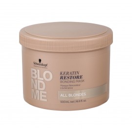 Schwarzkopf Blond Me, Keratin Restore, plaukų kaukė moterims, 500ml