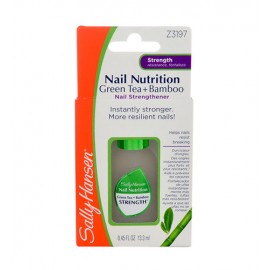 Sally Hansen Nail Nutrition, Green Tea+Bamboo Nail Strengthener, nagų lakas moterims, 13,3ml