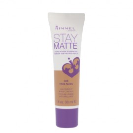 Rimmel London Stay Matte, Liquid Mousse Foundation, makiažo pagrindas moterims, 30ml, (303 True