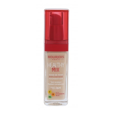 BOURJOIS Paris Healthy Mix, Anti-Fatigue Foundation, makiažo pagrindas moterims, 30ml, (51 Light