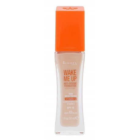 Rimmel London Wake Me Up, SPF20, makiažo pagrindas moterims, 30ml, (010 Light Porcelain)