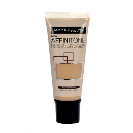 Maybelline Affinitone, makiažo pagrindas moterims, 30ml, (17 Rose Beige)