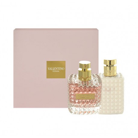 Valentino Valentino Donna, rinkinys kvapusis vanduo moterims, (EDP 100ml + 100ml kūno pienelis)