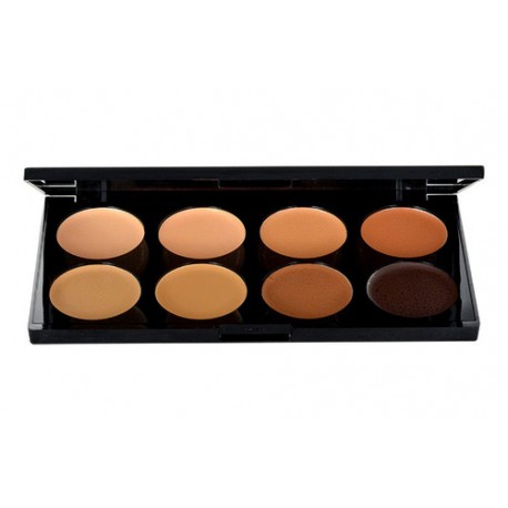 Makeup Revolution London Ultra Cover And Conceal Palette, maskuoklis moterims, 10g, (Medium-Dark)