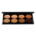 Makeup Revolution London Ultra Cover And Conceal Palette, maskuoklis moterims, 10g, (Medium-Dark)