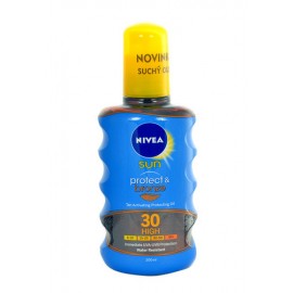 Nivea Sun, Protect & Bronze Oil Spray, Sun kūno losjonas moterims ir vyrams, 200ml