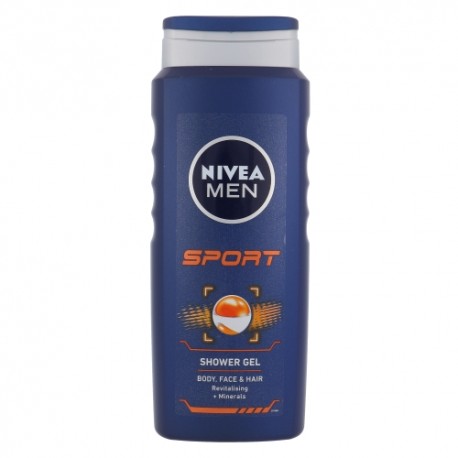 Nivea Men Sport, dušo želė vyrams, 500ml