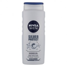 Nivea Men Silver Protect, dušo želė vyrams, 500ml