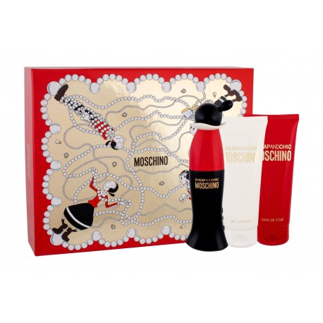 Moschino Cheap And Chic, rinkinys tualetinis vanduo moterims, (EDT 50ml + 100ml kūno losjonas +