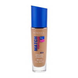 Rimmel London Match Perfection, SPF20, makiažo pagrindas moterims, 30ml, (402 Bronze)