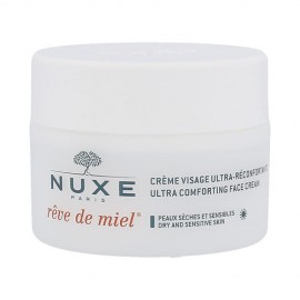 NUXE Reve de Miel, Ultra Comforting Face Cream, dieninis kremas moterims, 50ml, (Testeris)