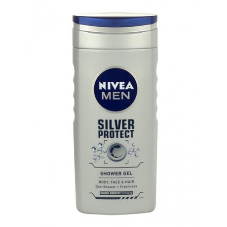 Nivea Men Silver Protect, dušo želė vyrams, 250ml