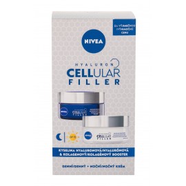 Nivea SPF15, Hyaluron CELLular Filler, rinkinys dieninis kremas moterims, (Daily Facial kremas SPF15