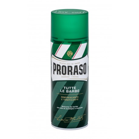 PRORASO Green, Shaving Foam, skutimosi putos vyrams, 400ml