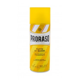 PRORASO Yellow, Shaving Foam, skutimosi putos vyrams, 400ml