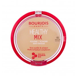 BOURJOIS Paris Healthy Mix, Anti-Fatigue, kompaktinė pudra moterims, 11g, (02 Light Beige)