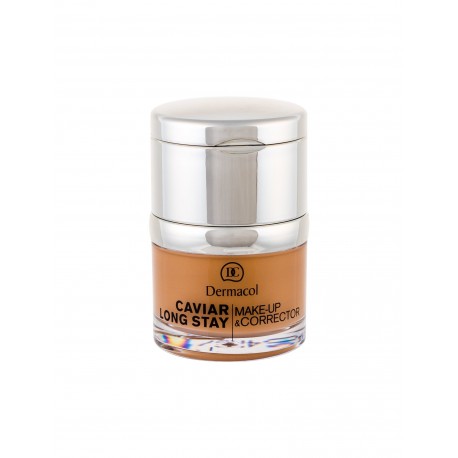 Dermacol Caviar Long Stay, Make-Up & Corrector, makiažo pagrindas moterims, 30ml, (5 Cappuccino)