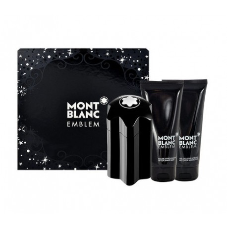 Montblanc Emblem, rinkinys tualetinis vanduo vyrams, (EDT 100ml + 100ml balzamas po skutimosi +