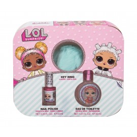 EP Line LOL Surprise, rinkinys tualetinis vanduo vaikams, (EDT 30 ml + nagų lakas 10 ml + raktų
