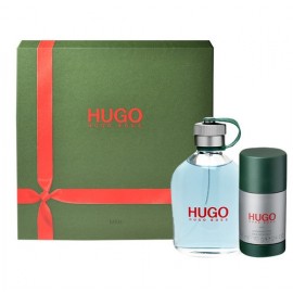 HUGO BOSS Hugo Man, rinkinys tualetinis vanduo vyrams, (EDT 75 + 75ml pieštukinis dezodorantas)