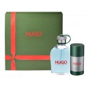 HUGO BOSS Hugo Man, rinkinys tualetinis vanduo vyrams, (EDT 75 + 75ml pieštukinis dezodorantas)