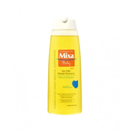 Mixa Baby, Very Mild Micellar Shampoo, šampūnas vaikams, 250ml