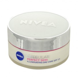 Nivea Cellular Perfect Skin, Illuminating Day Cream SPF15, dieninis kremas moterims, 50ml