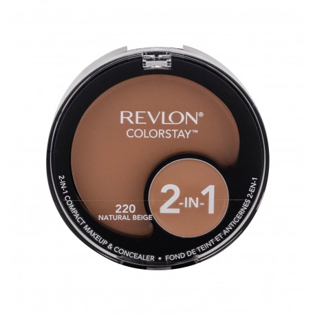 Revlon Colorstay, 2-In-1, makiažo pagrindas moterims, 12,3g, (220 Natural Beige)
