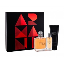 Giorgio Armani Stronger With You, Emporio Armani, rinkinys tualetinis vanduo vyrams, (EDT 100 ml +