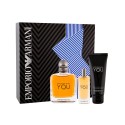 Giorgio Armani Stronger With You, Emporio Armani, rinkinys tualetinis vanduo vyrams, (EDT 100 ml +