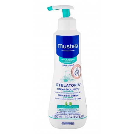 Mustela Bébé Stelatopia, Emollient Cream, dieninis kremas vaikams, 300ml