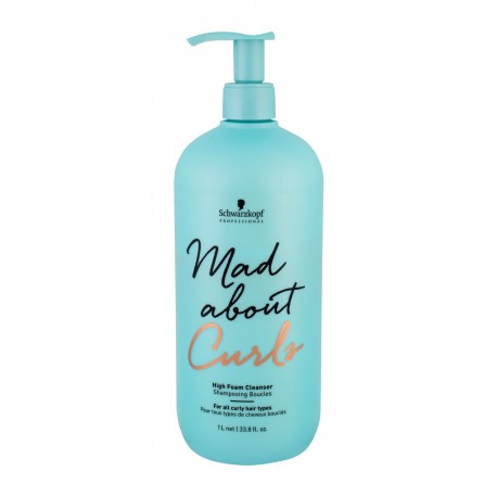 Schwarzkopf Mad About Curls, High Foam Cleanser, šampūnas moterims, 1000ml